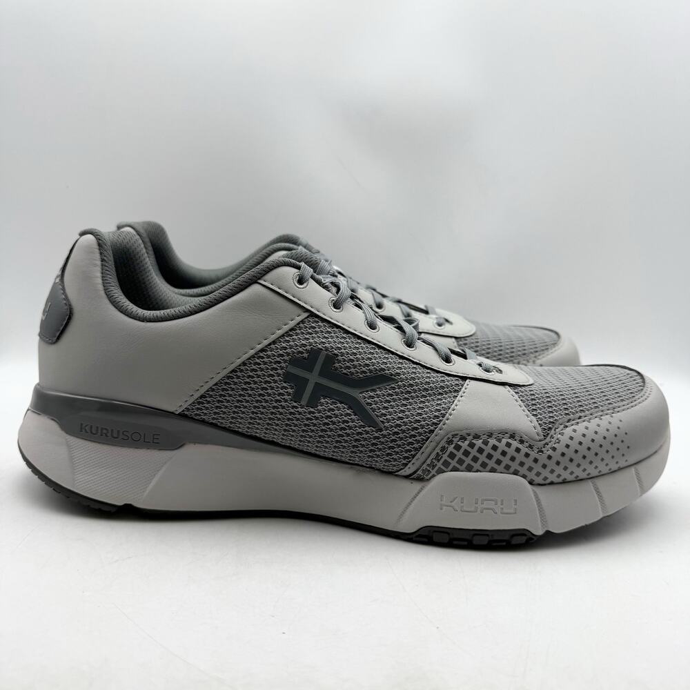 Kuru Mens Quantum 2 Walking Shoes Size 14 WIDE Grey Athletic Sneakers EUC